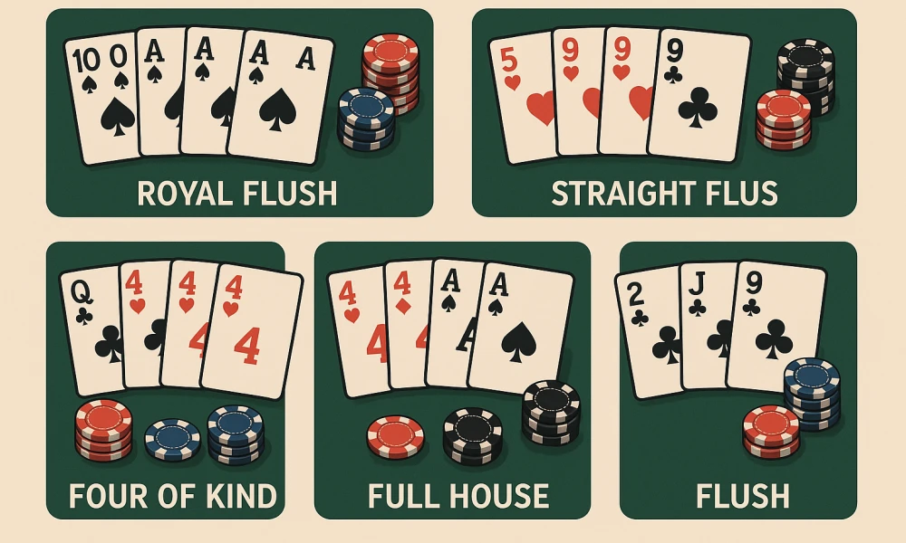Poker Hand Combinations Explained